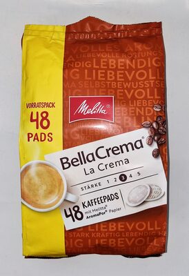 front_de.10.400.jpg MELITTA BELLA CREMA LA CREMA PADS 48ER 321G